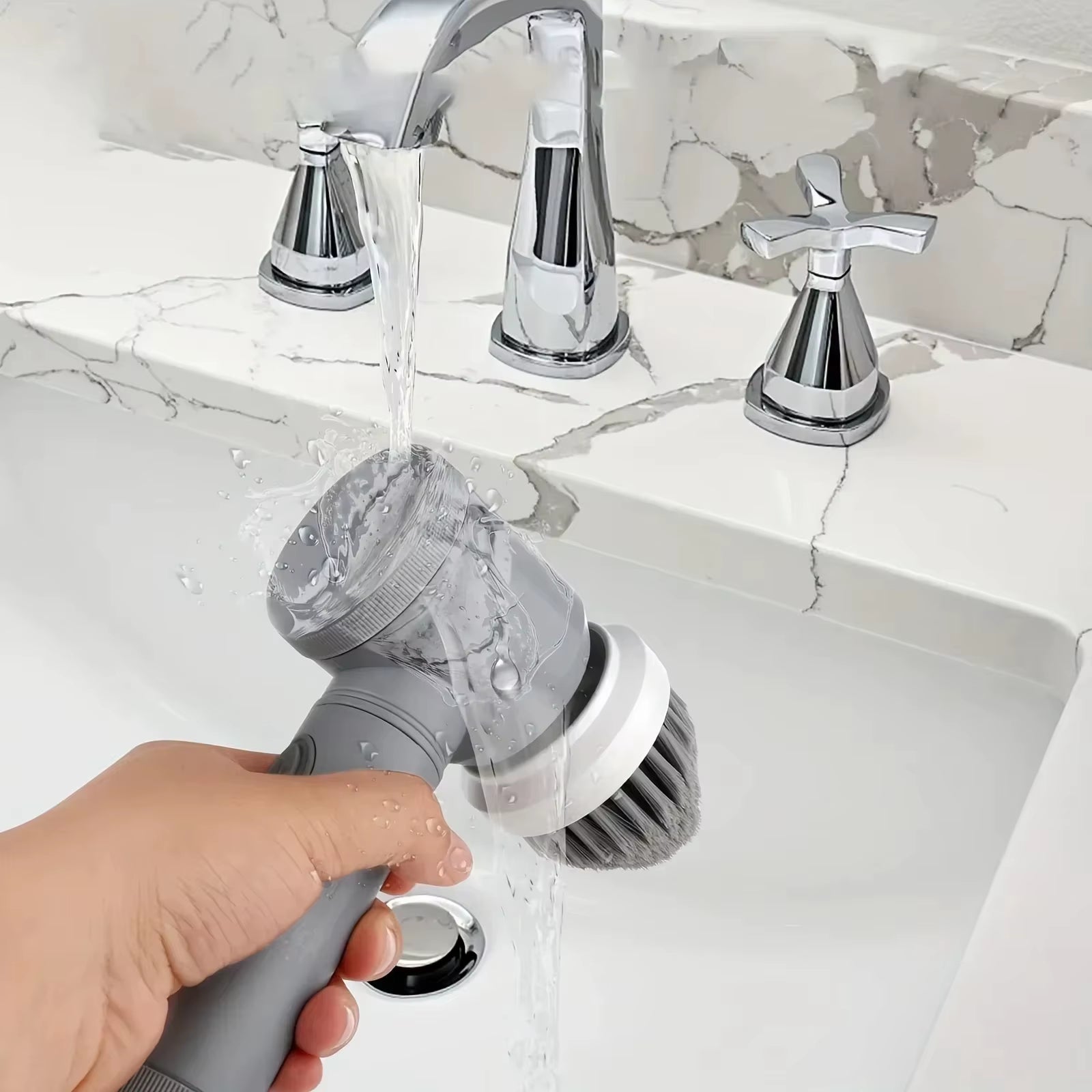 Xiaomi  Electric Scrubber Spin Cleaning Brush Power Scrubber with 6Replaceable Brush Heads Electric Cleaning Brush Bathroom